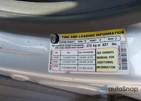 2012 Ford Focus Sel z USA, uszkodzony, nr VIN 1FAHP3H27CL124734